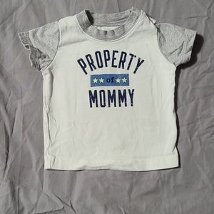 Carter's "Property of Mommy" tee, 6 months